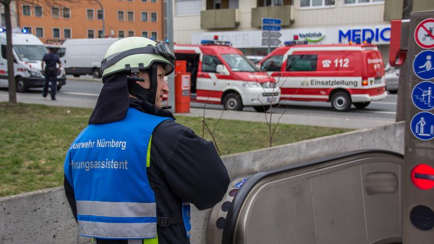 Rauchentwicklung in der U3: U-Bahnhof in Nürnberg evakuiert