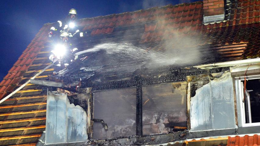 Hoher Sachschaden bei Wohnhausbrand in Dechsendorf