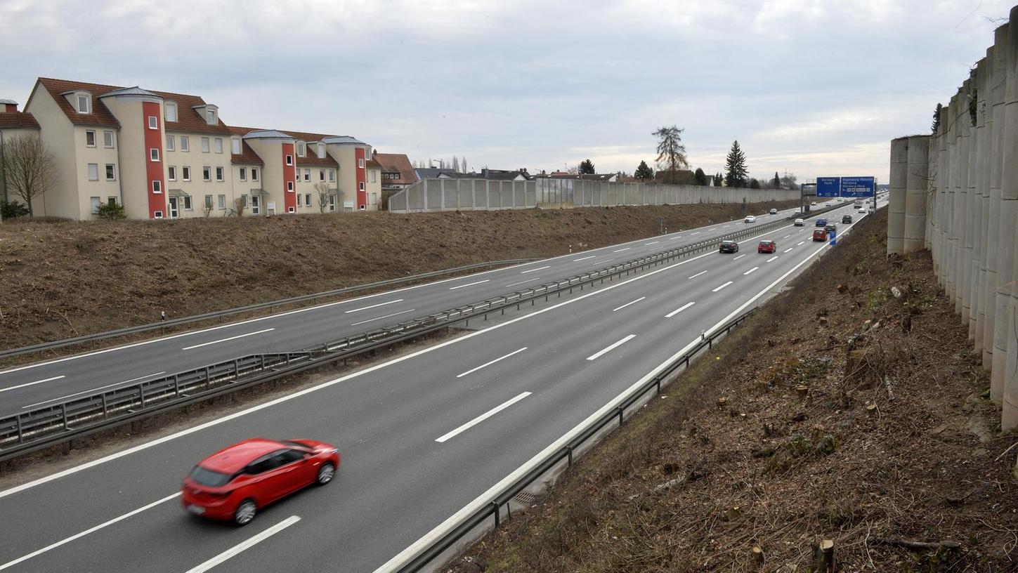 Wird die Autobahn bei Erlangen-Bruck überbaut?