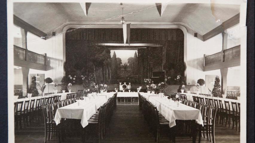 Immer wenn es festlich werden sollte, war der Große Saal der Jahn-Halle gefragt, hier eine Aufnahme von 1936.