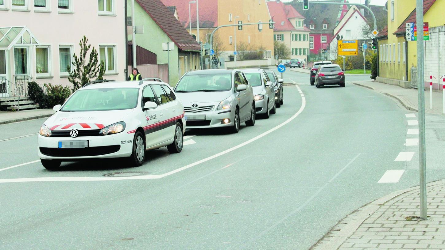 Der Altstadtring in Hilpoltstein ist für Radfahrer eine schwierige Stelle. Ein Radverkehrskonzept soll hier Abhilfe schaffen.