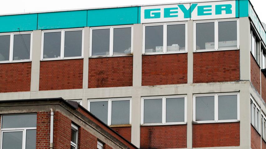 ...auf das Gelände der 1911 gegründeten Traditionsfirma Geyer ein, die es seit 2007 aber nicht mehr gibt...