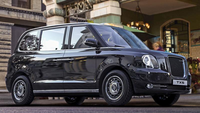 London Taxi TX5: Kommt mit Hybridtechnik für umweltfreundlich lokal emissionsfreien Fahrbetrieb.
