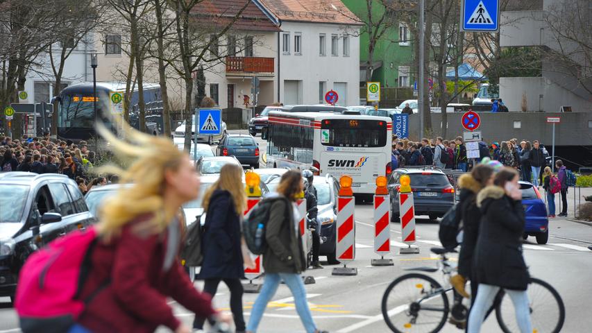 Staustelle Baustelle: Hier