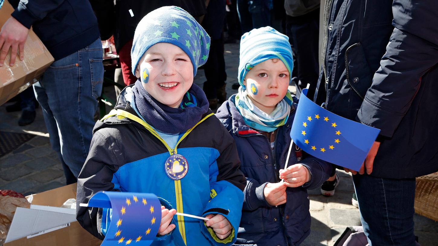 Auch in Erlangen finden Aktionen zu "Pulse of Europe" statt.