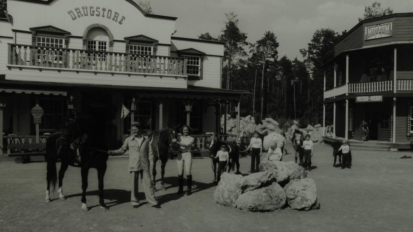 Die Westernstadt in Schloss Thurn im Jahre 1980.