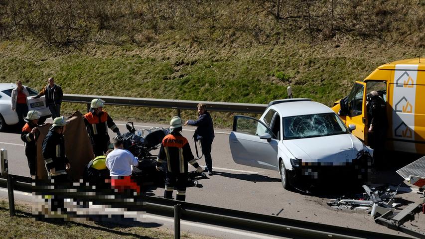 Auffahrunfall bei Sengenthal: Motorradfahrer schwer veletzt