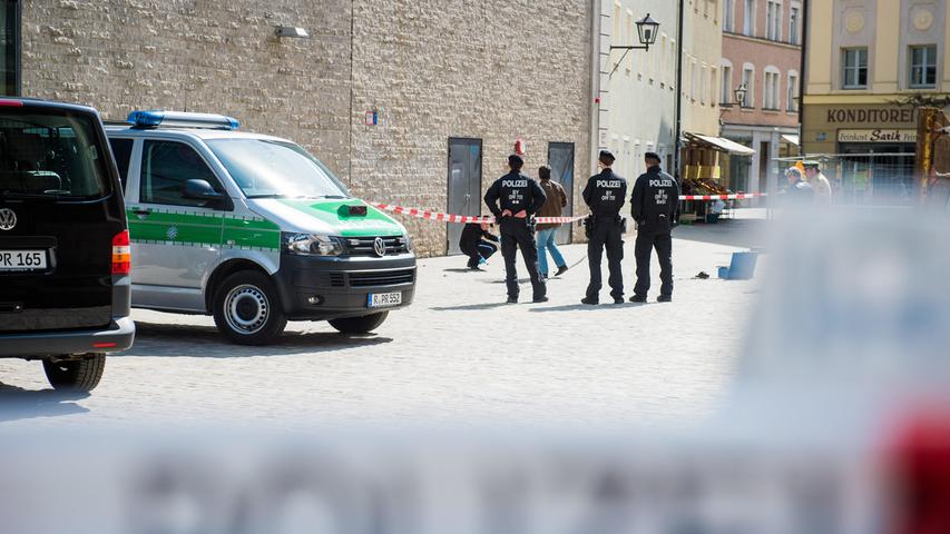 Schwerer Messerangriff in Regensburg: Kassiansplatz abgeriegelt 