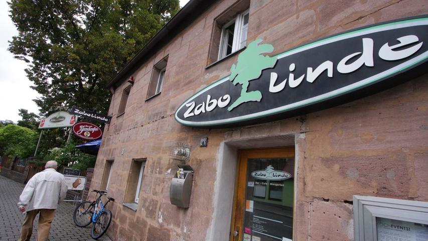 Die  Zabo Linde  in der Zerzabelshofer Hauptstraße in Nürnberg ist Biergarten und Bar. Sie öffnet ab April Montag bis Freitag ab 16 Uhr und samstags um 11 Uhr, sonntags um 10 Uhr. Sie bietet internationale Küche von  Bürgern bis Fisch.
