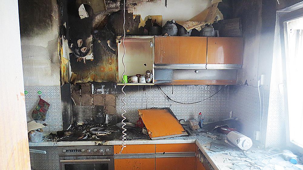Küchenbrand in Ramsberg nach Fettexplosion