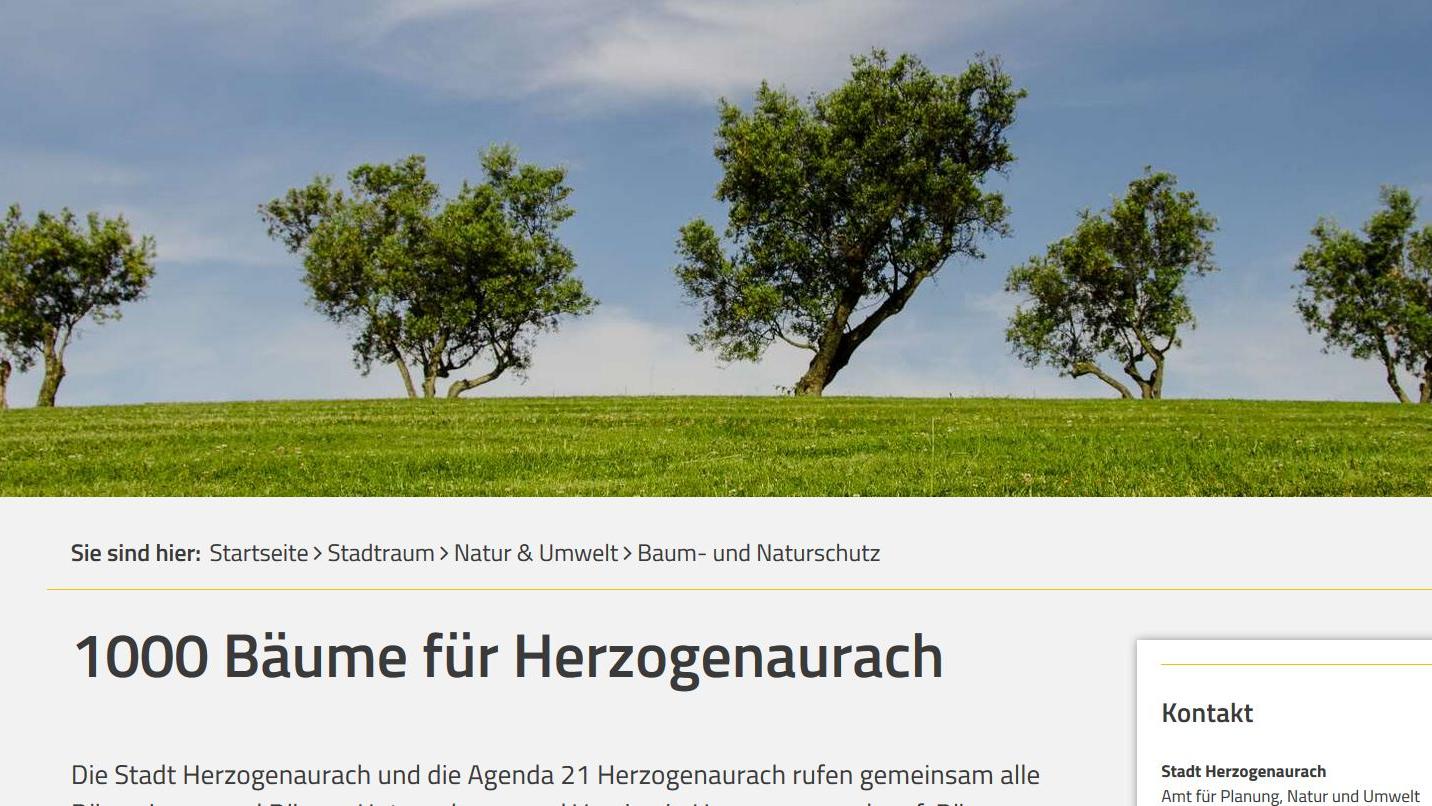 1000 Bäume für Herzogenaurach