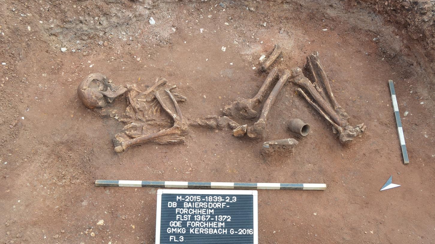 Das hier ist das Skelett des wohl ältesten Kersbachers.