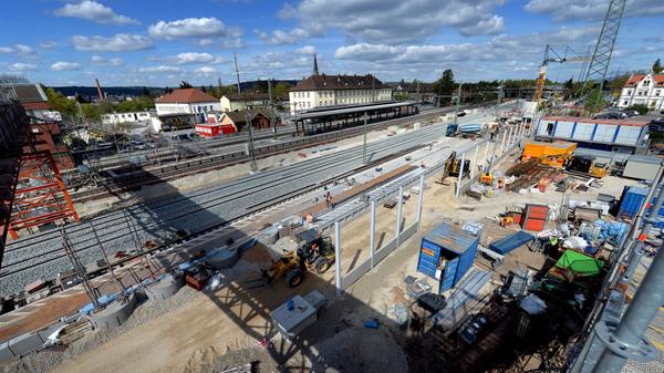 Baustelle Forchheimer Bahnhof
