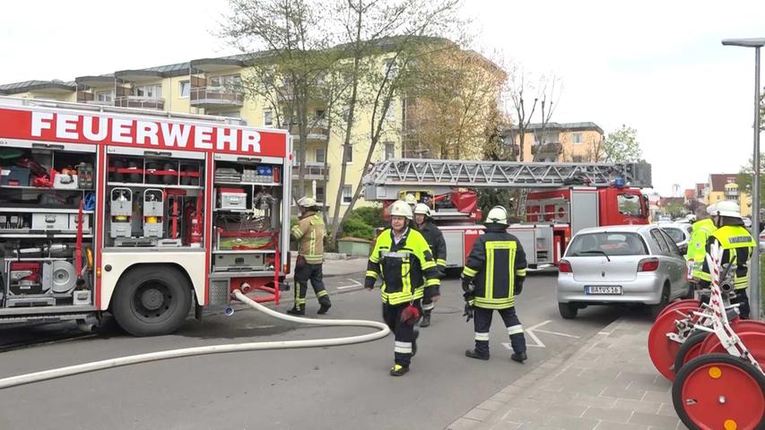 Brand in Bamberger Wohnblock fordert 120 Rettungskräfte