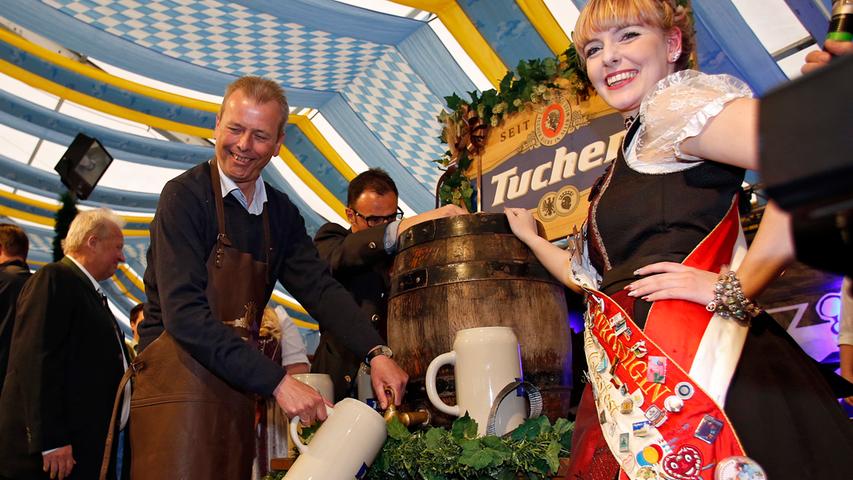 Parade und Festbier: Der Auftakt des Frühlings-Volksfests