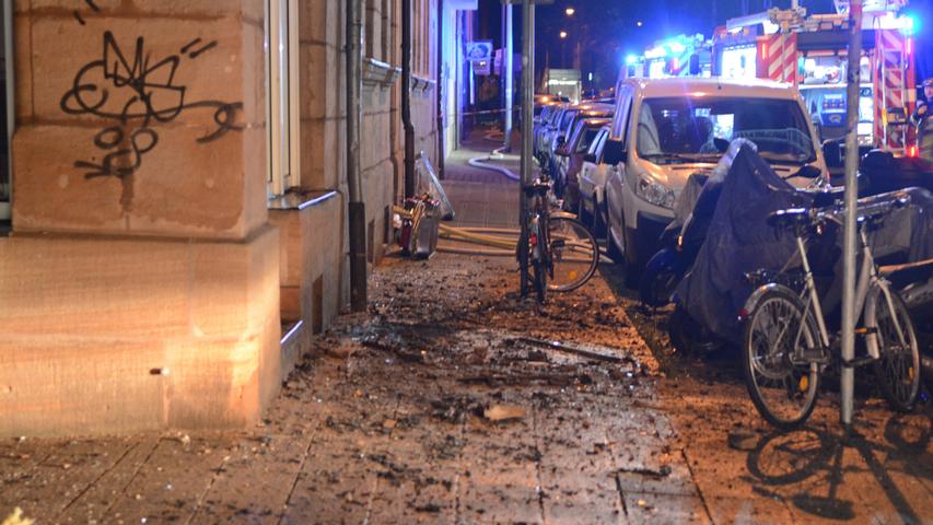 Nürnberger Goethestraße: Vier Verletzte bei Wohnungsbrand