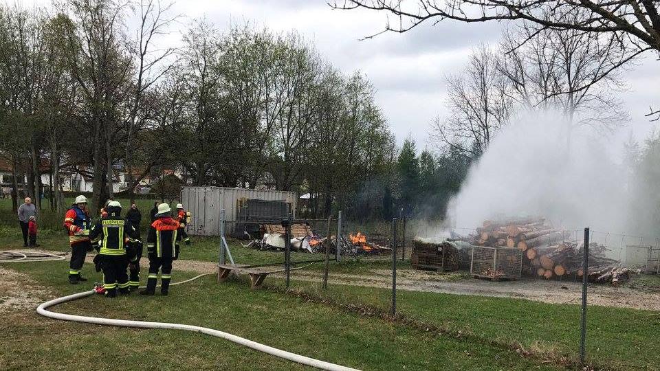 Bauwagen in Kleingesee brannte