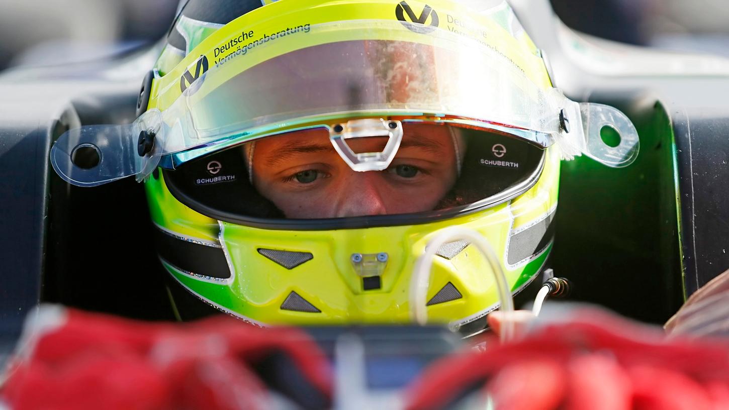 Voll fokussiert: Mick Schumacher, sohn von Michael Schumacher, gab am Wochenende seinen Einstand in der Formel 3.