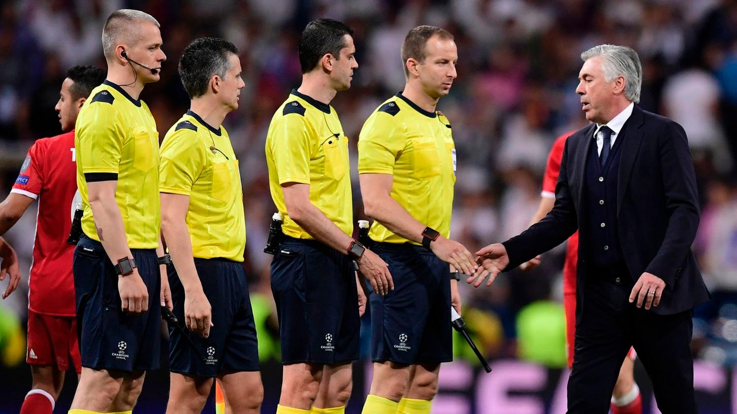 War mit der Leistung des Schiedsrichter-Gespanns in Madrid massiv unzufrieden: Bayern-Coach Carlo Ancelotti.