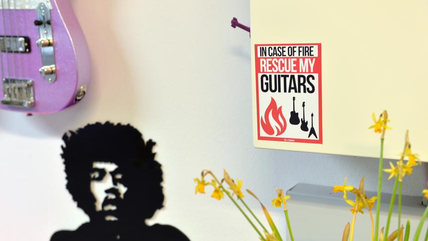 Das Konterfei des einstigen Gitarren-Giganten Jimi Hendrix.
