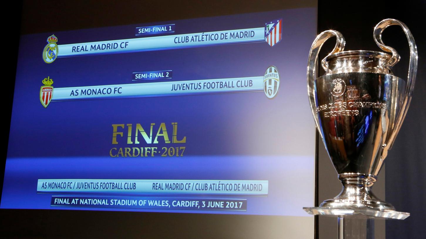 Real oder Altetico? Monaco oder Juve? Wer schafft es ins Champions-League-Finale nach Cardiff im Juni?