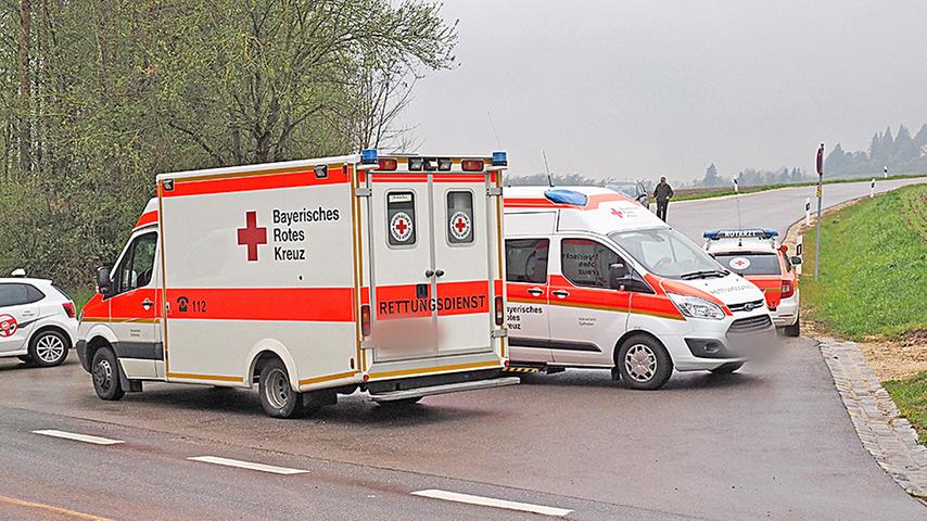 Drei Verletzte bei Frontalcrash nahe Weißenburg