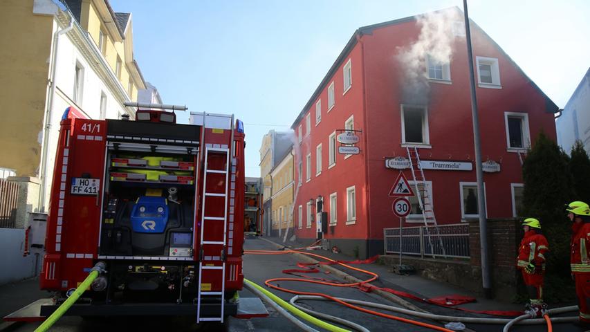 Sieben Verletzte bei Wohnhausbrand in Helmbrechts