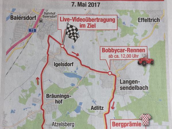 Großes Rennrad-Rennen rund um Erlangen 