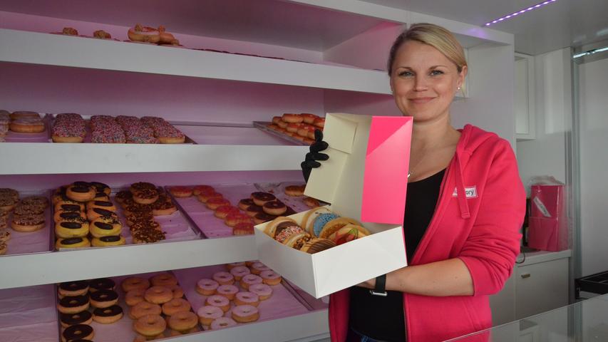 Süße Versuchung: Carolin Fischer verwöhnt Naschkatzen mit mit ihrer Donut Factory.