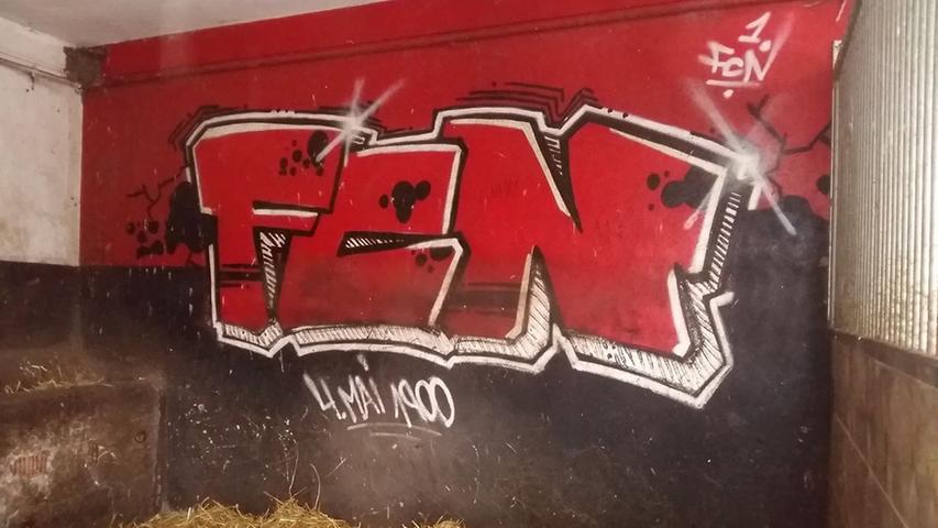 FCN-Graffiti, Bagger und Bier: Knoblauchsland gewährt rare Einblicke