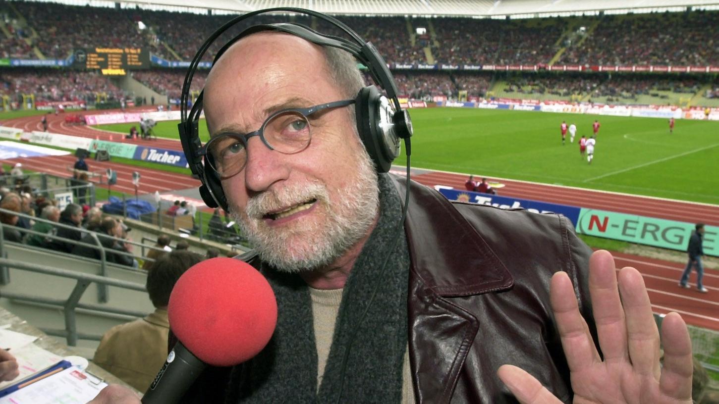 Immer mit Leidenschaft bei den Spielen des 1. FC Nürnberg dabei: Radio-Legende Günther Koch.