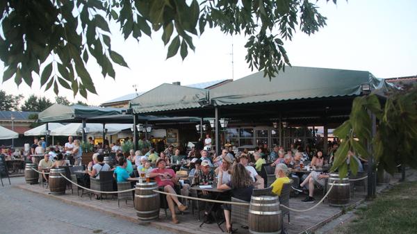 Das Bootshaus in Gunzenhausen liegt direkt am schönen Altmühlsee. Hier kann man wunderschöne Sonnenuntergänge bestaunen - und das nicht nur zum großen Altmühlsee-Festival, wenn gefühlt der halbe See ein einziger Biergarten ist.