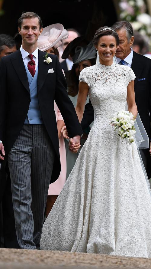 Designer-Kleid und Jaguar-Cabriolet: So traumhaft war Pippas Hochzeit