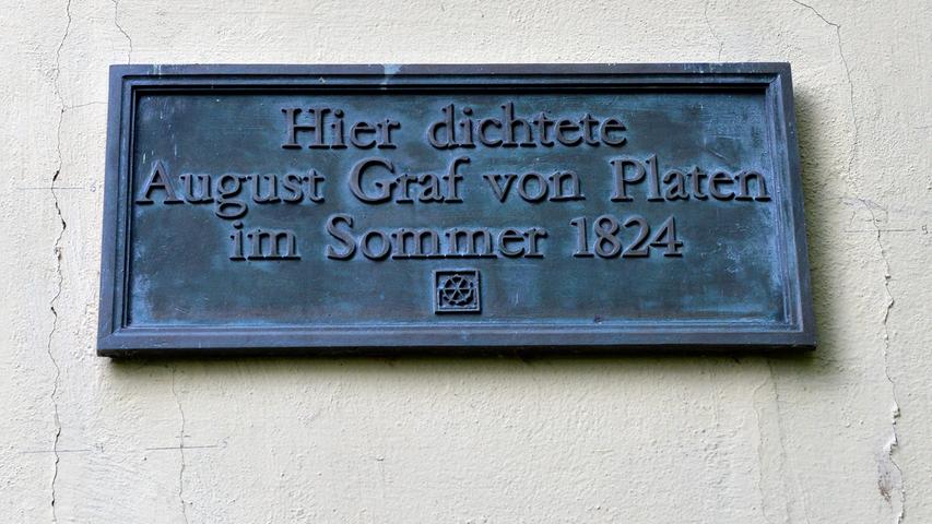 Im Jahr 1826 verließ Platen Erlangen wieder, um den Rest seines Lebens in Italien zu verbringen.
