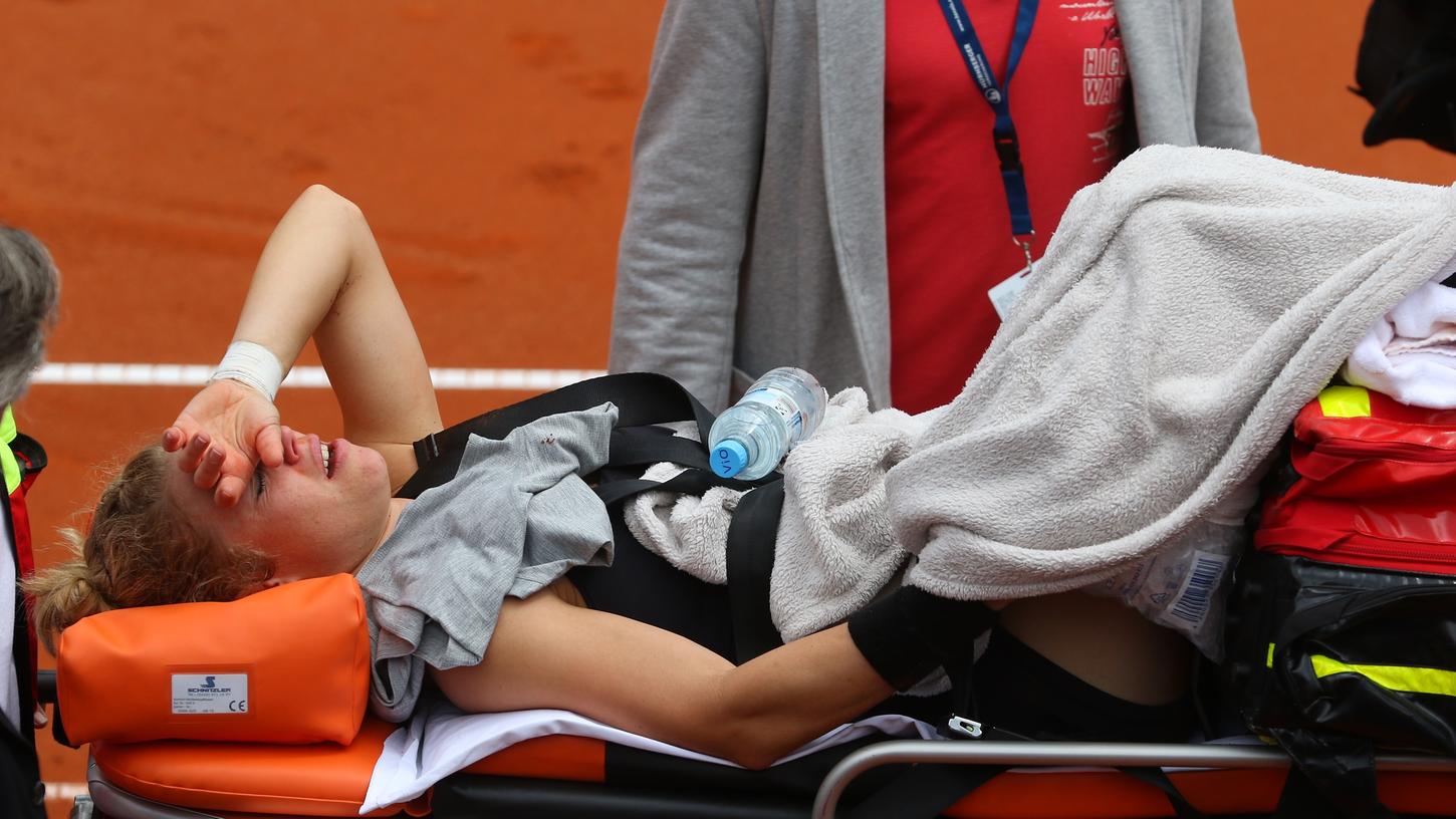 Tennisspielerin Laura Siegemund hat sich kurz vor den French Open beim Turnier in Nürnberg verletzt.