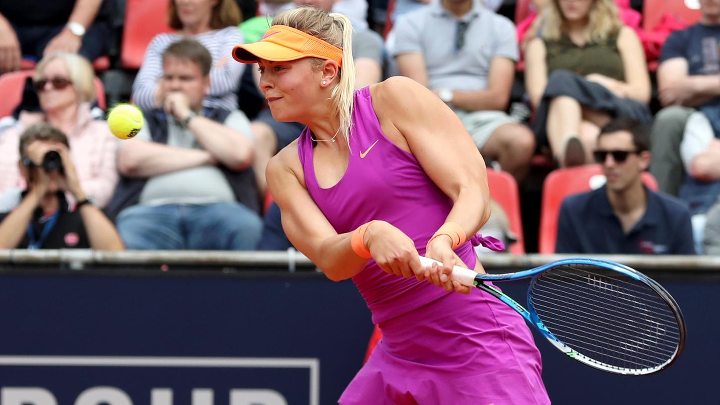 Ganz bitteres Viertelfinal-Aus für Carina Witthöft: Beim WTA-Turnier in Nürnberg vergab die Deutsche fünf Matchbälle.