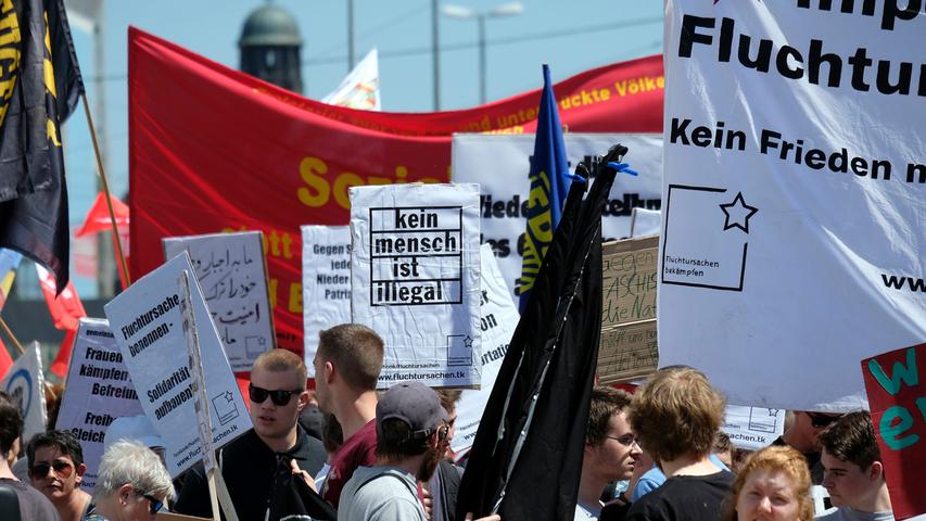Gegen Rassismus und Kriege: Demonstration in Nürnberg