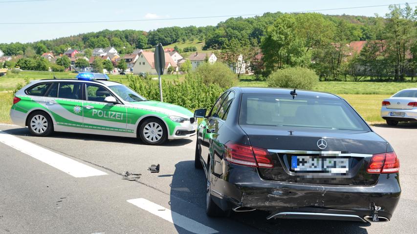 Vollbremsung bei Heinersdorf: Opel rauscht von hinten in Mercedes