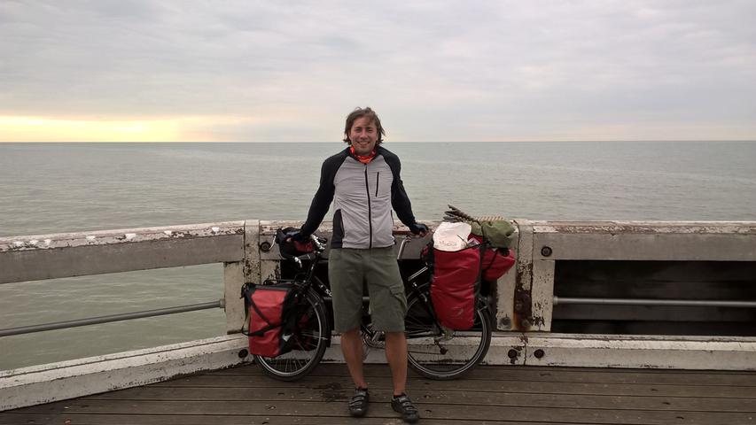 Hier ist Gunnar Schmidt in Nieuwpoort, einem Badeort in Westflandern an der belgischen Küste. In Brügge will sich Gunnar Schmidt einen Ruhetag gönnen.