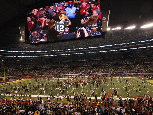 Das Super Bowl-Spielfeld