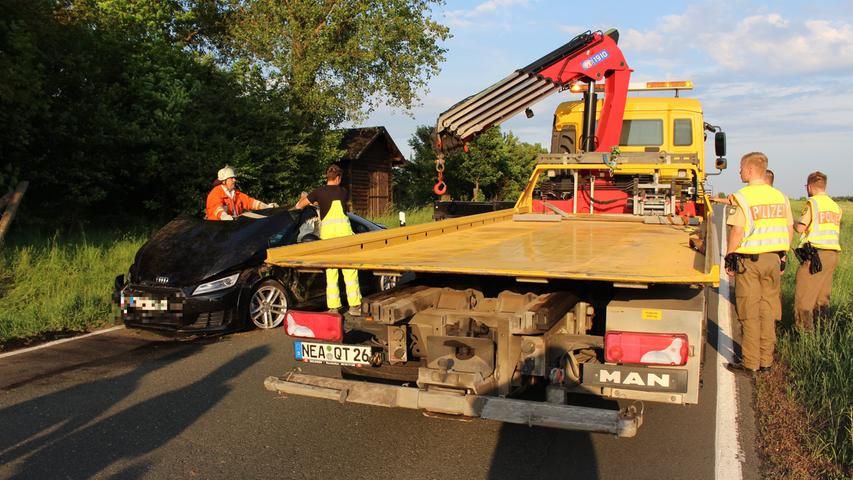 Kontrollverlust bei Wilhermsdorf: Auto überschlägt sich mehrfach