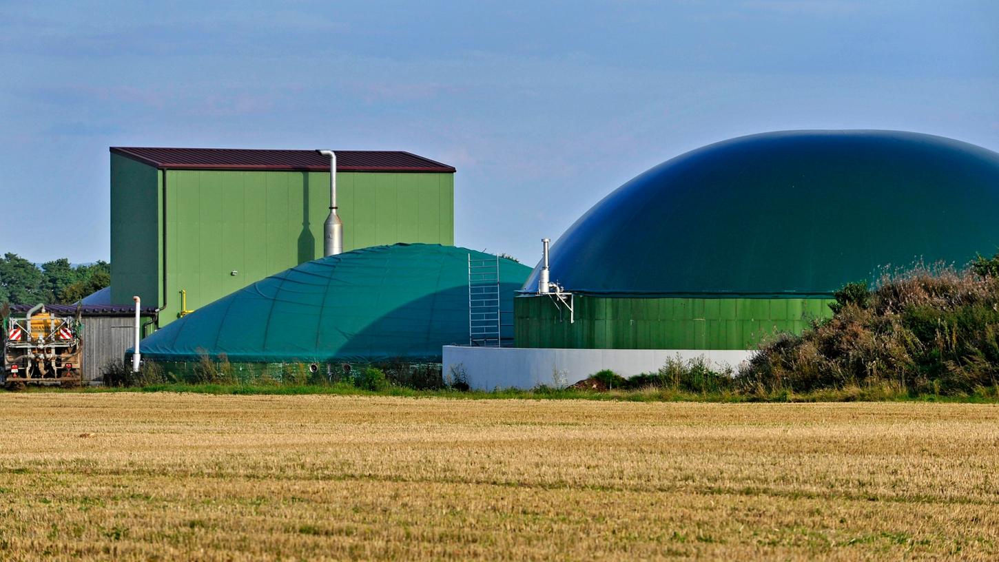 Professor Brautsch plädiert dafür, die Biogas-Produktion nicht abzuwürgen. Hier eine Anlage im Landkreis Fürth.
