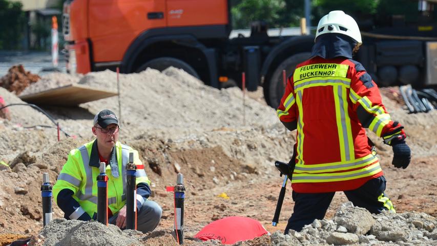 Buckenhof: Bagger beschädigt bei Bauarbeiten Gasleitung