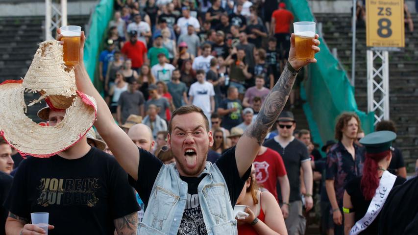Rock im Park: Die Fans am Samstag im Partyrausch