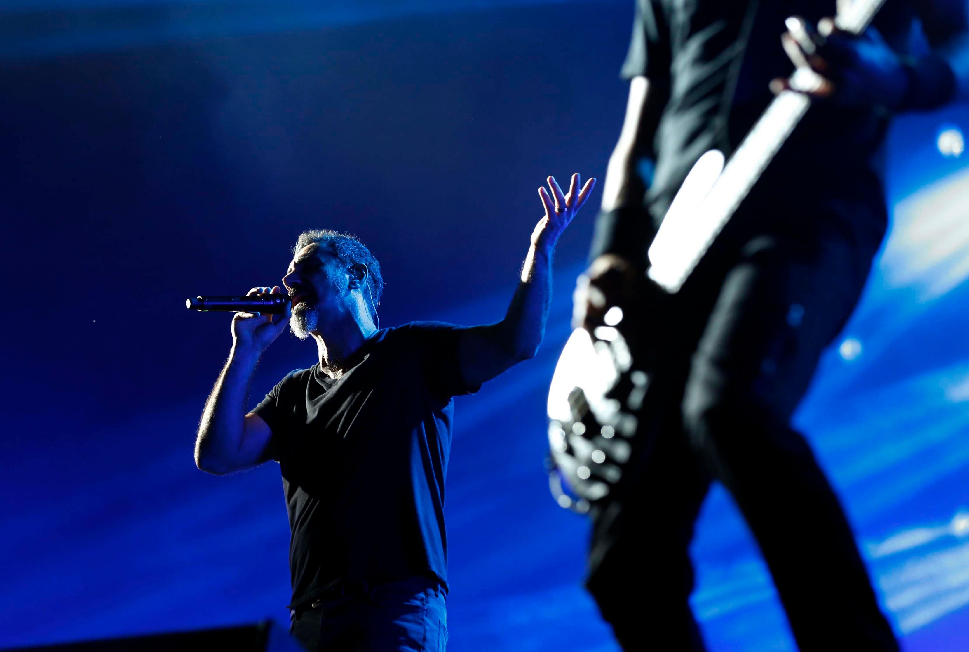 Alles wartete am Samstagabend auf sie: Als Headliner des Tages gehörte die Zeppelin Stage am Abend der kalifornischen Alternative-Metal-Formation System of a Down.