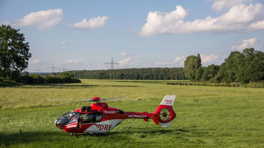 Helikopter kreisen über der Regnitz: Suchaktion nach Kind in Fürth