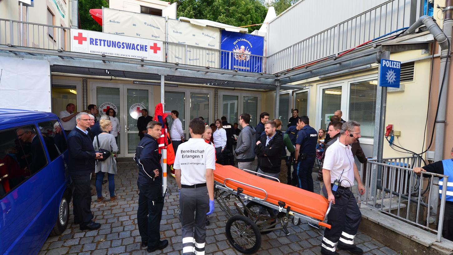 Die Polizei wird zukünftig auf der Bergkirchweih auch die Räumlichkeiten des BRK übernehmen.