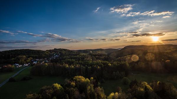 Der Landkreis Forchheim von oben