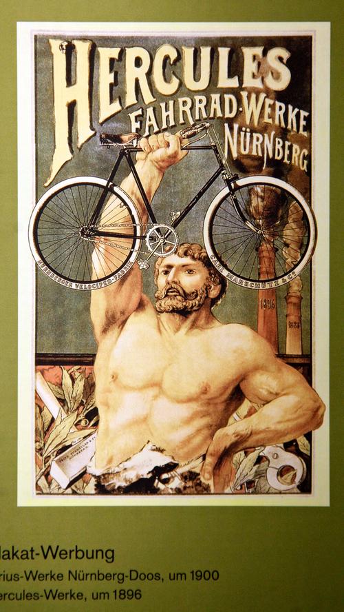 Hercules und seine örtlichen Mitbewerber deckten einst den Großteil des deutschen Bedarfs ab. Um 1900 herum stammten vier von fünf Rädern in Bayern aus den Werkhallen der Fahrrad-Hochburg Nürnberg.