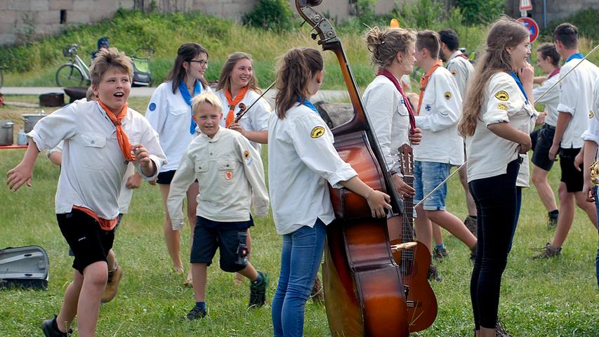 Pfadfinder sangen in Möhrendorf um die Wette 